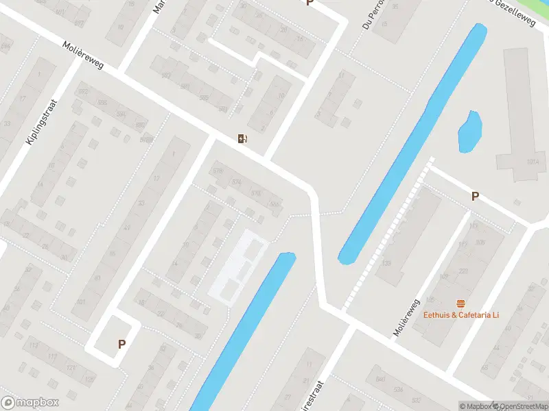 Ambulance met grote spoed naar de Molièreweg in Rotterdam