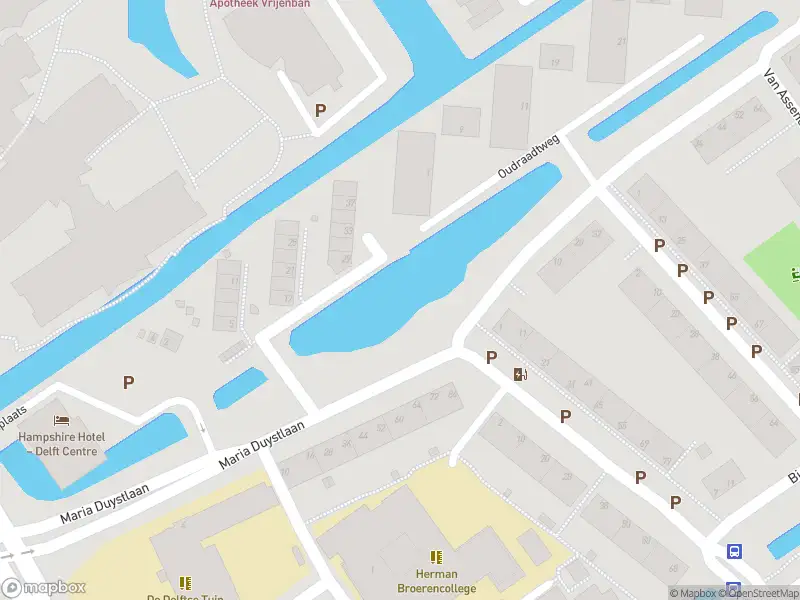 Brandweer met gepaste spoed naar de Van Assendelftstraat in Delft