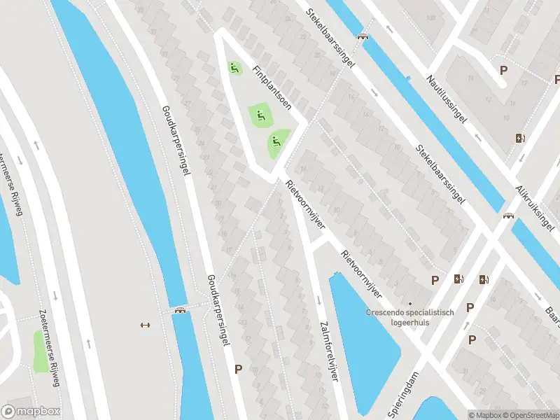 Ambulance met grote spoed naar de Zalmforelvijver in 's-Gravenhage