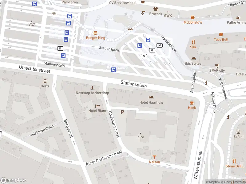 Overlastmelding met urgentie Stationsplein in Arnhem
