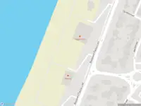 Brandweer met gepaste spoed naar de Strandafgang Paulus Loot in Zandvoort