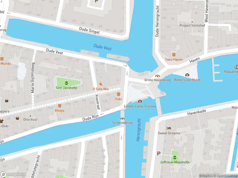 Ambulance met grote spoed naar de Havenplein in Leiden