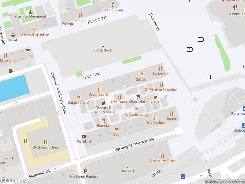 112 melding Ambulance met gepaste spoed naar de Grotemarkt in Rotterdam