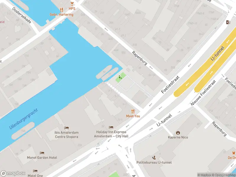 112 melding Brandweer met grote spoed naar de Nieuwegrachtje in Amsterdam