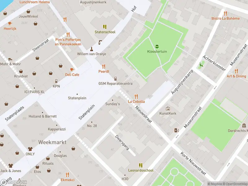 Overlastmelding Nieuwstraat in Dordrecht