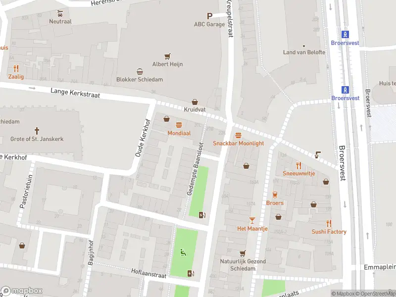 Brandweer met gepaste spoed naar de Gedempte Baansloot in Schiedam