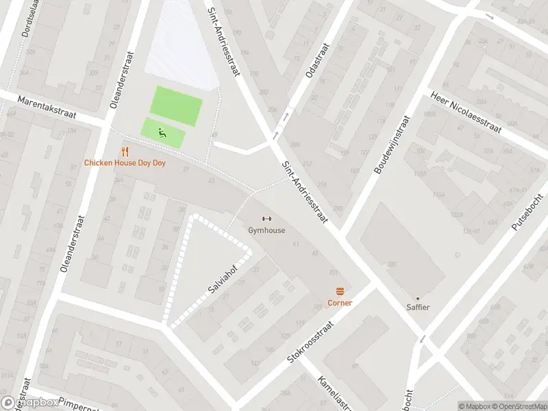 Ambulance met grote spoed naar de Sint-Andriesstraat in Rotterdam