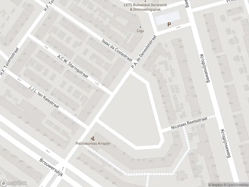 112 melding Ambulance met gepaste spoed naar de P.A. de Genestetstraat in Dordrecht