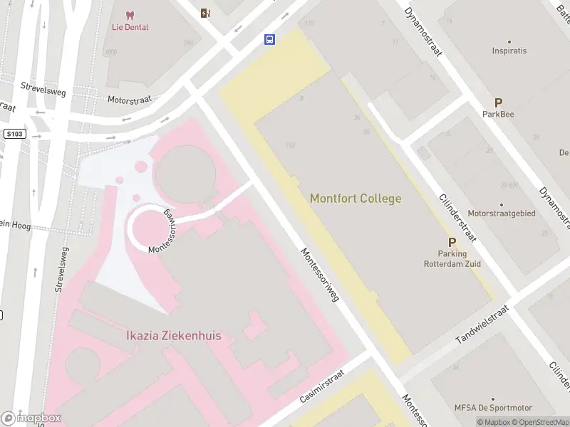 Besteld ambulance vervoer naar de Montessoriweg in Rotterdam