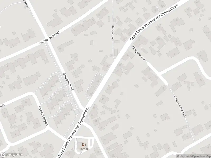 Brandweer met gepaste spoed naar de O Lv Vrouw ter Duinenlaan in Ossendrecht vanwege stormschade