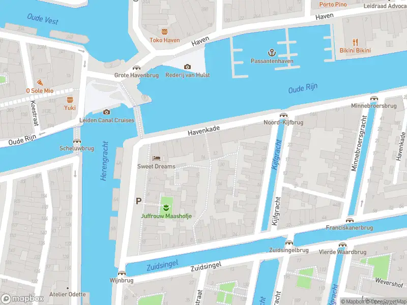 Ambulance met grote spoed naar de Touwslagersgang in Leiden