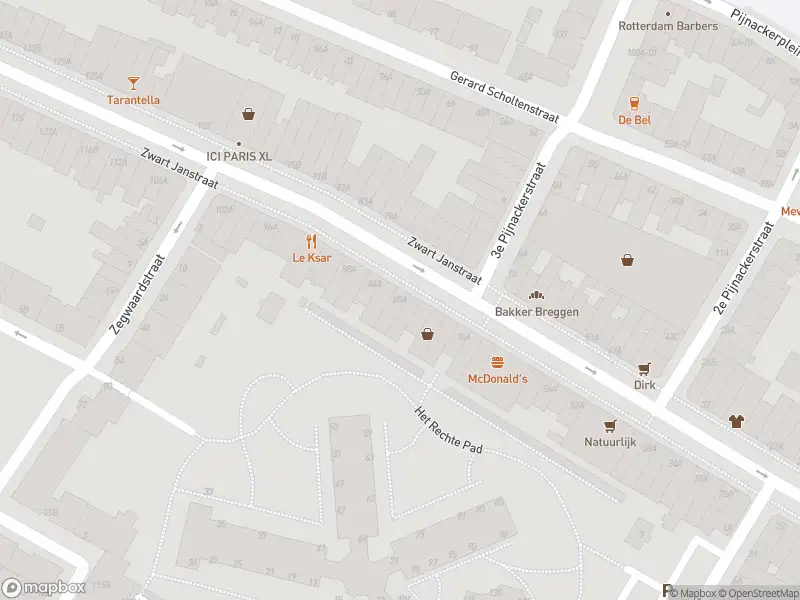 Ambulance met gepaste spoed naar de Zwart Janstraat in Rotterdam