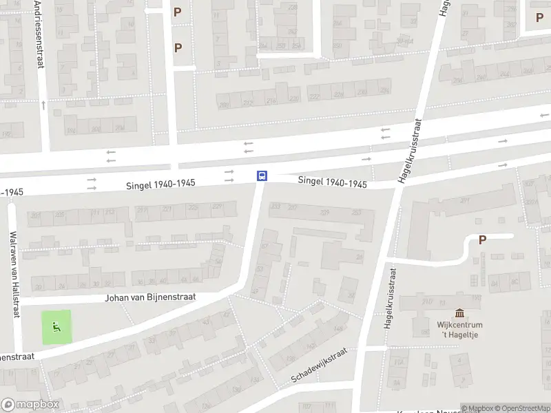 Politie naar de Singel 1940-1945 in Oss vanwege ongeval met letsel