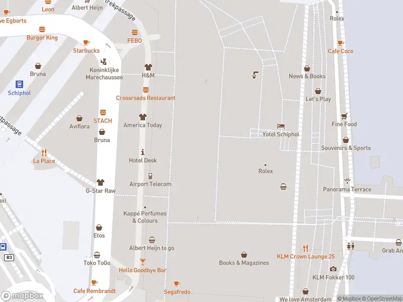Ambulance met gepaste spoed naar de Vertrekpassage in Schiphol