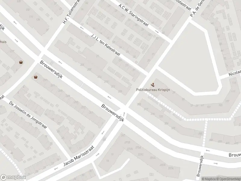 Ambulance met gepaste spoed naar de Brouwersdijk in Dordrecht