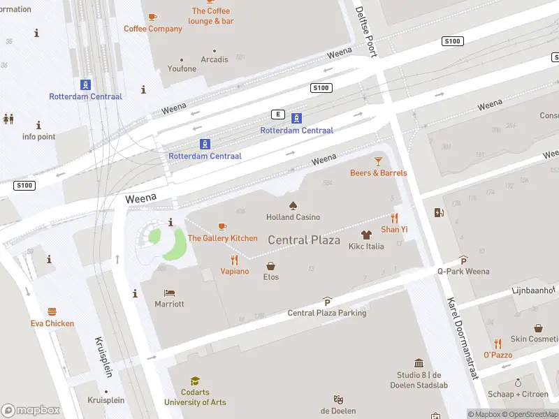 Ambulance met gepaste spoed naar de Weena in Rotterdam