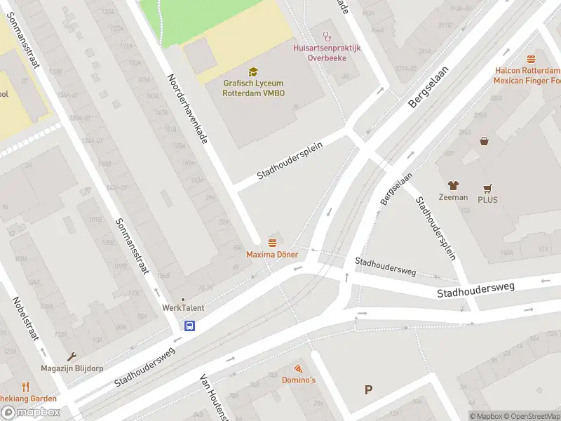 Politie naar de Bergselaan in Rotterdam