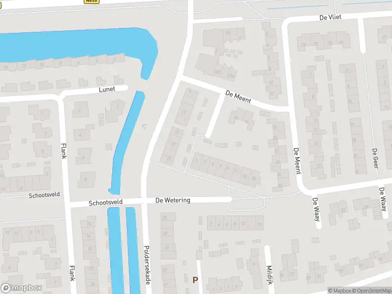 Brandweer met gepaste spoed naar de Poldersekade in Vuren vanwege een liftopsluiting