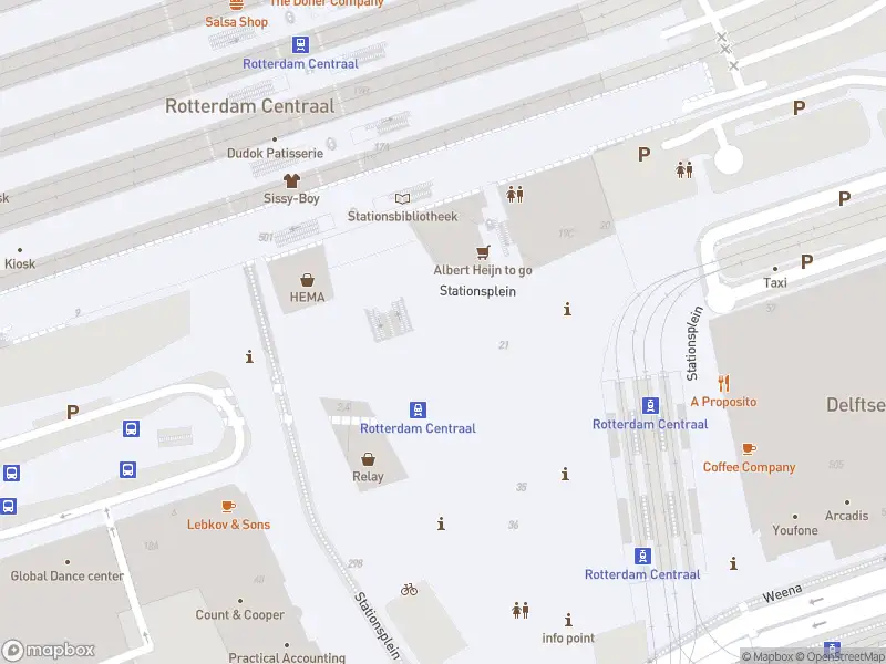 Brandweer met gepaste spoed naar de Stationsplein in Rotterdam vanwege wateroverlast