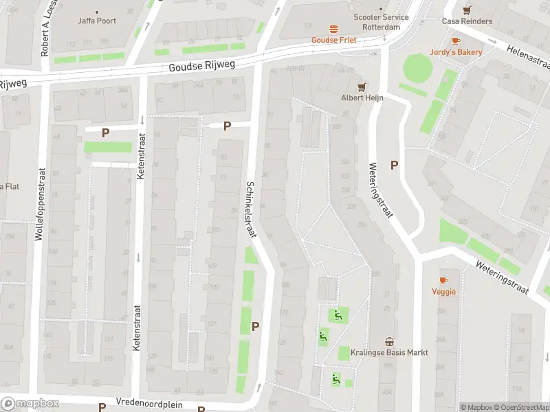 Ambulance met grote spoed naar de Schinkelstraat in Rotterdam