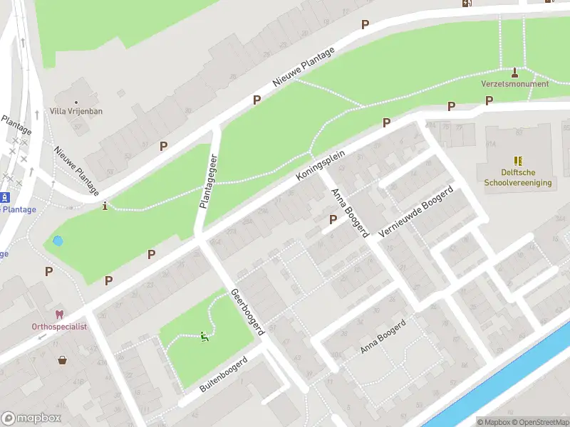 Brandweer met grote spoed naar de Nieuwe Plantage in Delft vanwege afgaan automatisch brandalarm