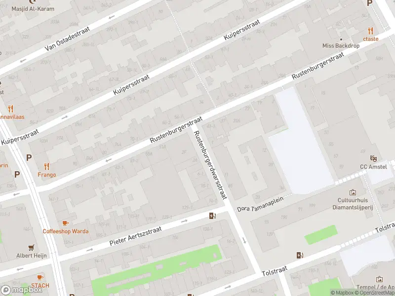 Besteld ambulance vervoer naar de Rustenburgerdwarsstraat in Amsterdam