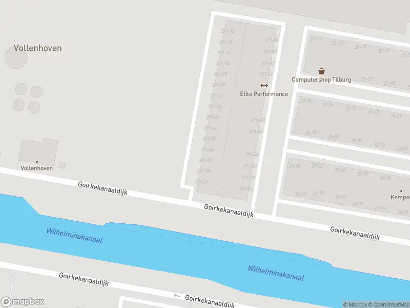 Overlastmelding Goirkekanaaldijk in Tilburg (Noord-Brabant) gesloten