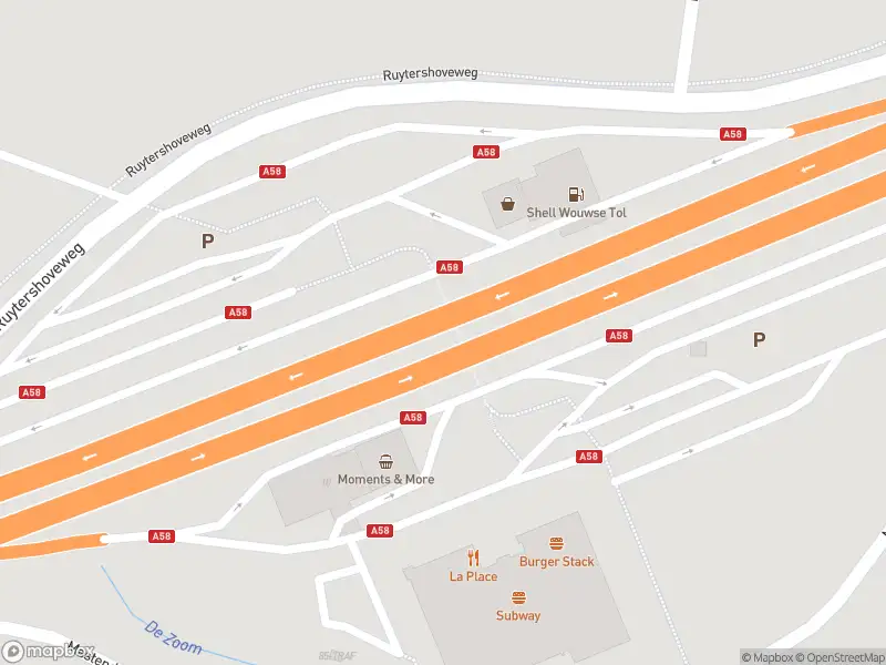 Overlastmelding Rijksweg A58 in Bergen op Zoom