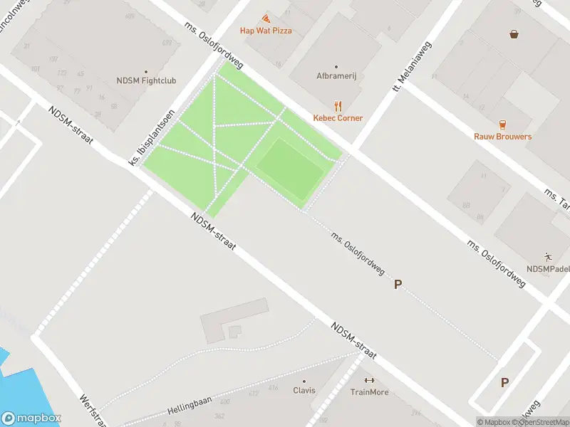 Brandweer met gepaste spoed naar de NDSM-plein in Amsterdam