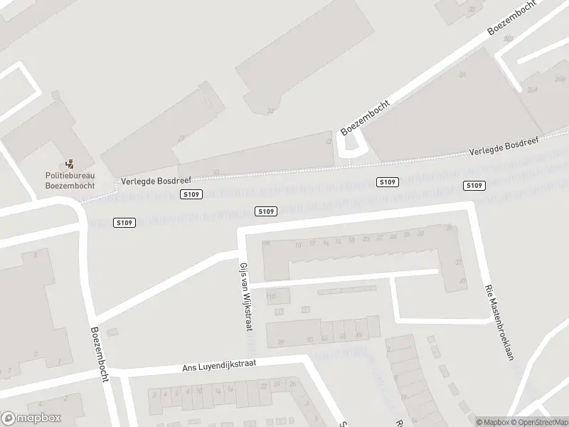 Politie naar de Boezembocht in Rotterdam