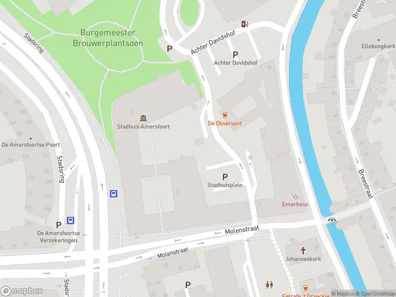 Brandweer met gepaste spoed naar de Stadhuisplein in Amersfoort