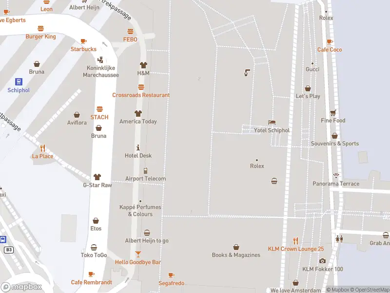 Brandweer met grote spoed naar de Vertrekpassage in Schiphol vanwege afgaan automatisch brandalarm