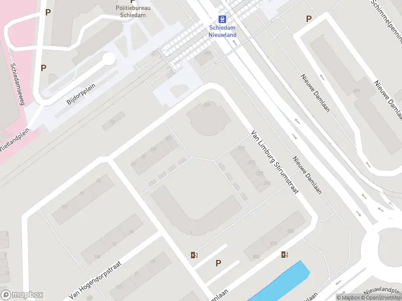 Ambulance naar de Van Limburg Stirumstraat in Schiedam