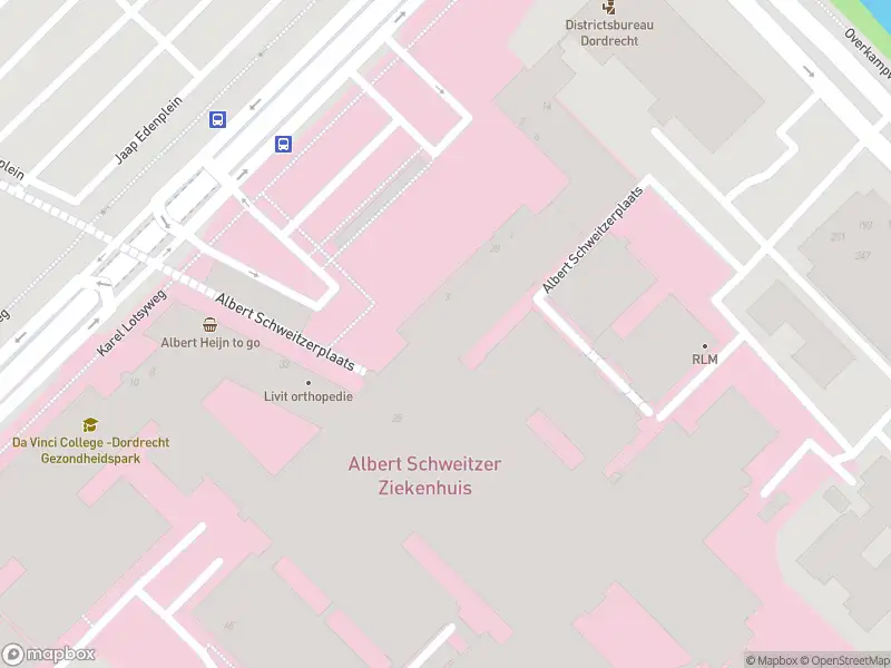 Besteld ambulance vervoer naar de Albert Schweitzerplaats in Dordrecht