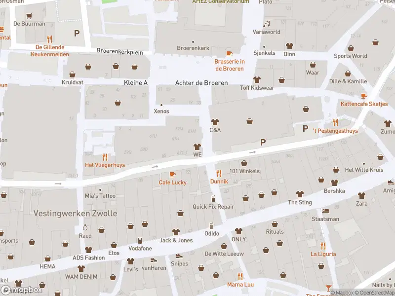 Brandweer met normale urgentie naar de Broerenstraat in Zwolle