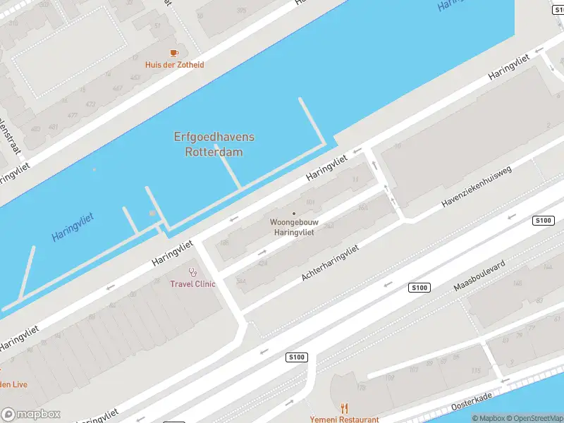 112 melding Ambulance met gepaste spoed naar de Haringvliet in Rotterdam