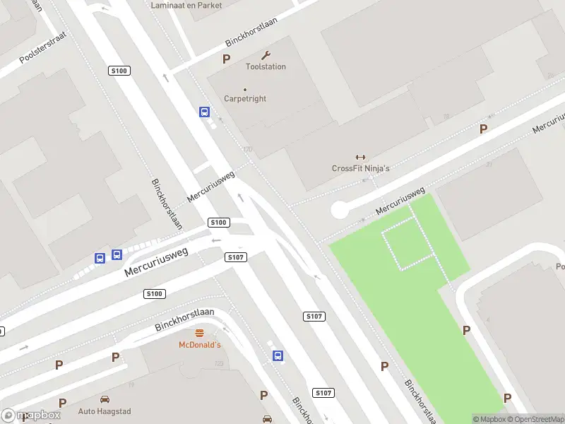 Ambulance met gepaste spoed naar de Mercuriusweg in 's-Gravenhage