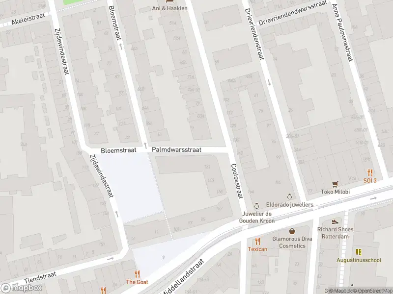 112 melding Ambulance met grote spoed naar de Palmdwarsstraat in Rotterdam