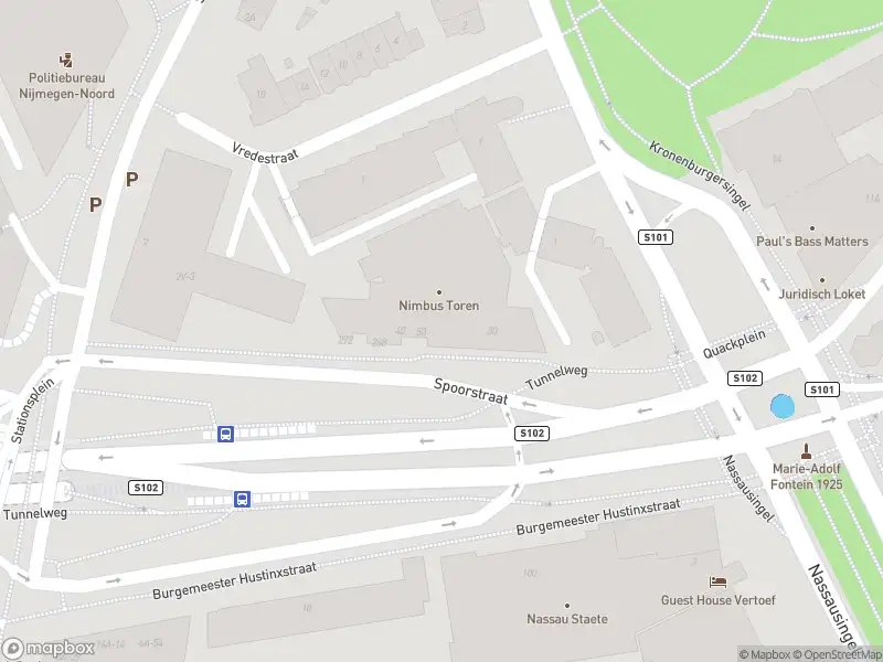 112 melding Politie naar de Spoorstraat in Nijmegen vanwege aanrijding met letsel