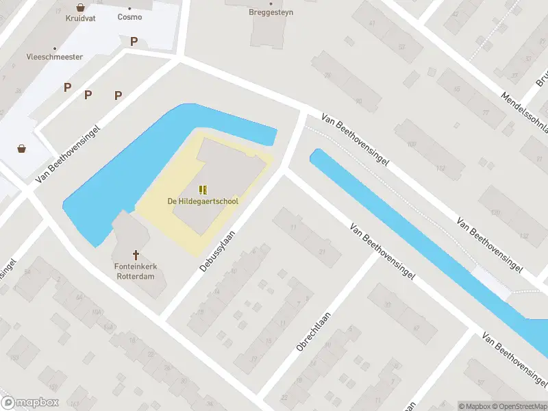 Brandweer met gepaste spoed naar de Mozartlaan in Rotterdam vanwege afgaan automatisch brandalarm