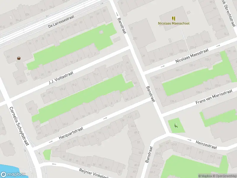 Brandweer met grote spoed naar de J.J. Viottastraat in Amsterdam vanwege gebouwbrand