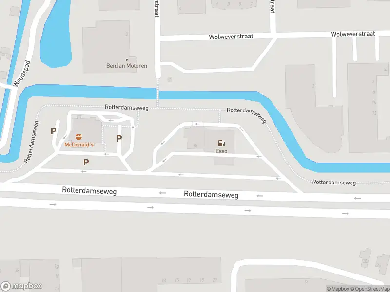 Brandweer met grote spoed naar de Rotterdamseweg in Ridderkerk vanwege een buitenbrand