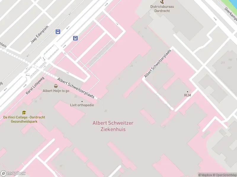 Besteld ambulance vervoer naar de Albert Schweitzerplaats in Dordrecht