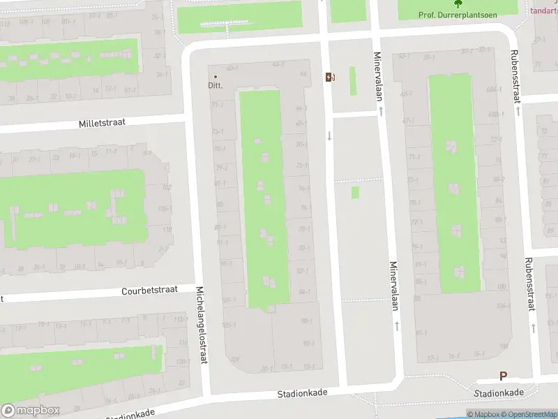 Ambulance met gepaste spoed naar de Courbetstraat in Amsterdam