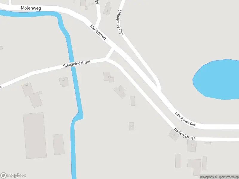 Politie naar de Batterijstraat in Lithoijen vanwege ongeval met letsel