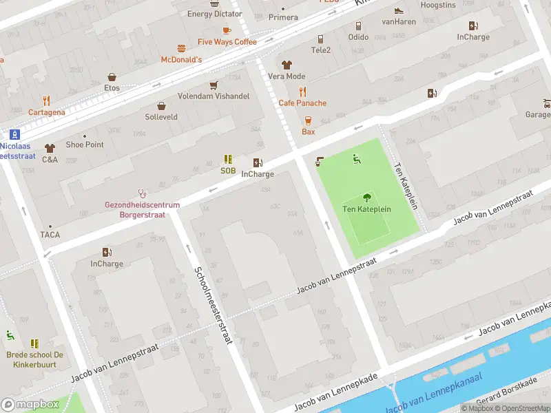 Brandweer met grote spoed naar de Jacob van Lennepstraat in Amsterdam