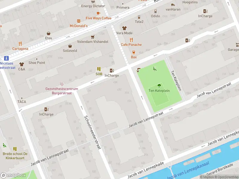 Brandweer met grote spoed naar de Jacob van Lennepstraat in Amsterdam