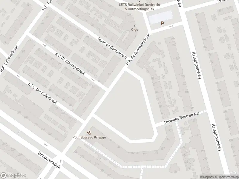 112 melding Ambulance met gepaste spoed naar de P.A. de Genestetstraat in Dordrecht