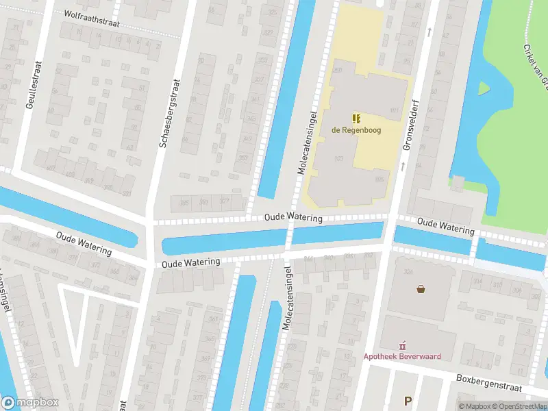 Ambulance met grote spoed naar de Oude Watering in Rotterdam