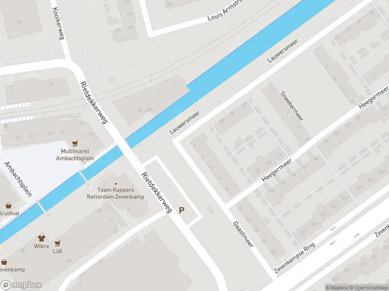 Politie naar de Gaastmeer in Rotterdam